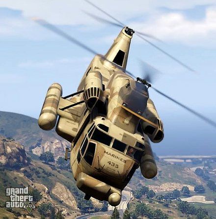 Вертолет в GTA 5 Grand Theft Auto 5 вертолет