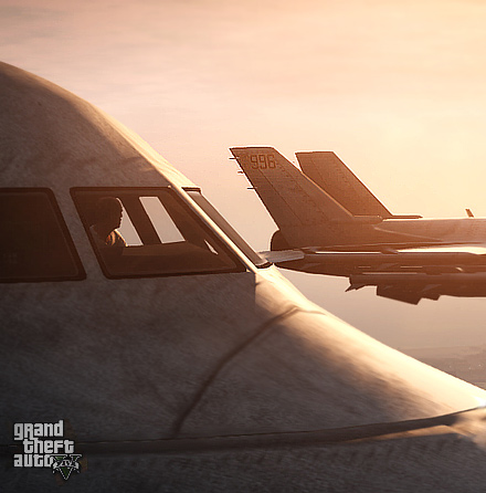 Полет на самолете в GTA пять 5 GTA 5 самолеты и вертолеты обзор