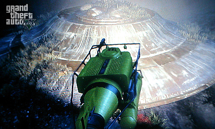 НЛО UFO в GTA 5 GTA5 Ufo летающая тарелка в ГТА 5
