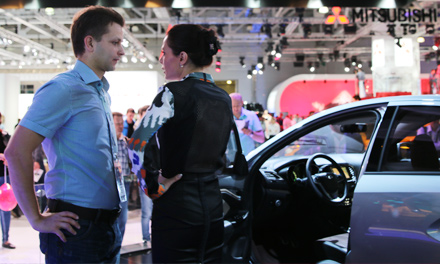 Кристина Дубинина и Automotobike Lada Vesta Lada Vesta с Кристиной дубининой и Автомотобайк