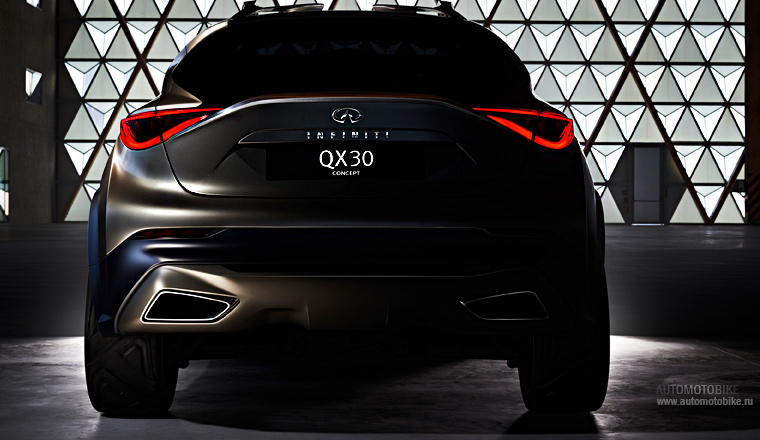 Японский автопроизводитель Infiniti официально раскрывает все подробности о новом концепте премиального кроссовера QX30 до премьеры 3 марта на Женевском автосалоне Японский автопроизводитель Infiniti официально раскрывает все подробности о новом концепте премиального кроссовера QX30 до премьеры 3 марта на Женевском автосалоне