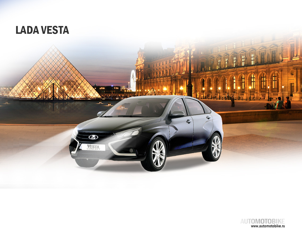 Версия автомобиля LADA Vesta фотография автомобиля в черном цвете кузова Версия автомобиля LADA Vesta в черном цвете. Черный цвет кузова для Лады Веста