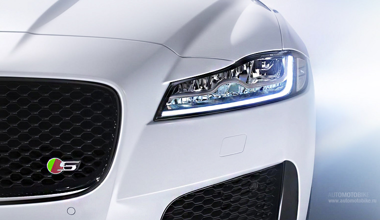 Седан Jaguar XF 2016 передняя фара Седан Jaguar XF 2016 передняя фара. Новая головная оптика