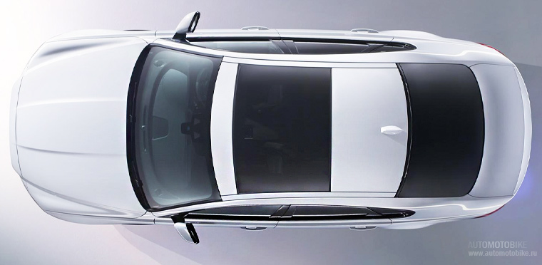 Jaguar XF 2016 фотографии автомобиля Фотографии седана Jaguar XF 2016 сверху. Новый седан Ягуар
